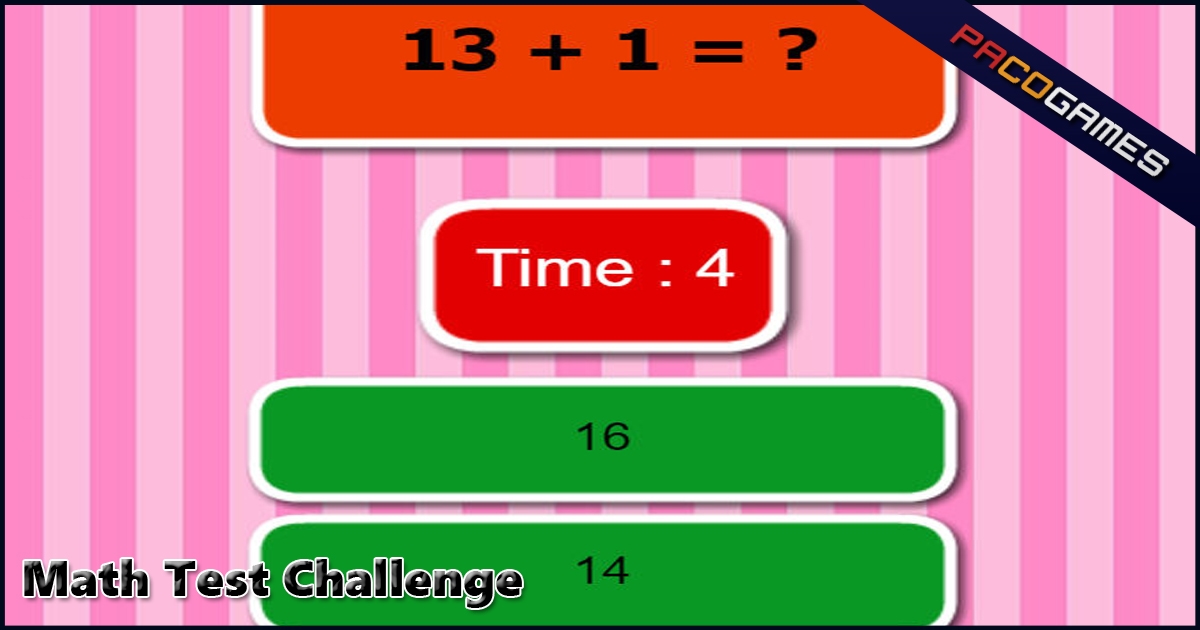 Math Test Challenge