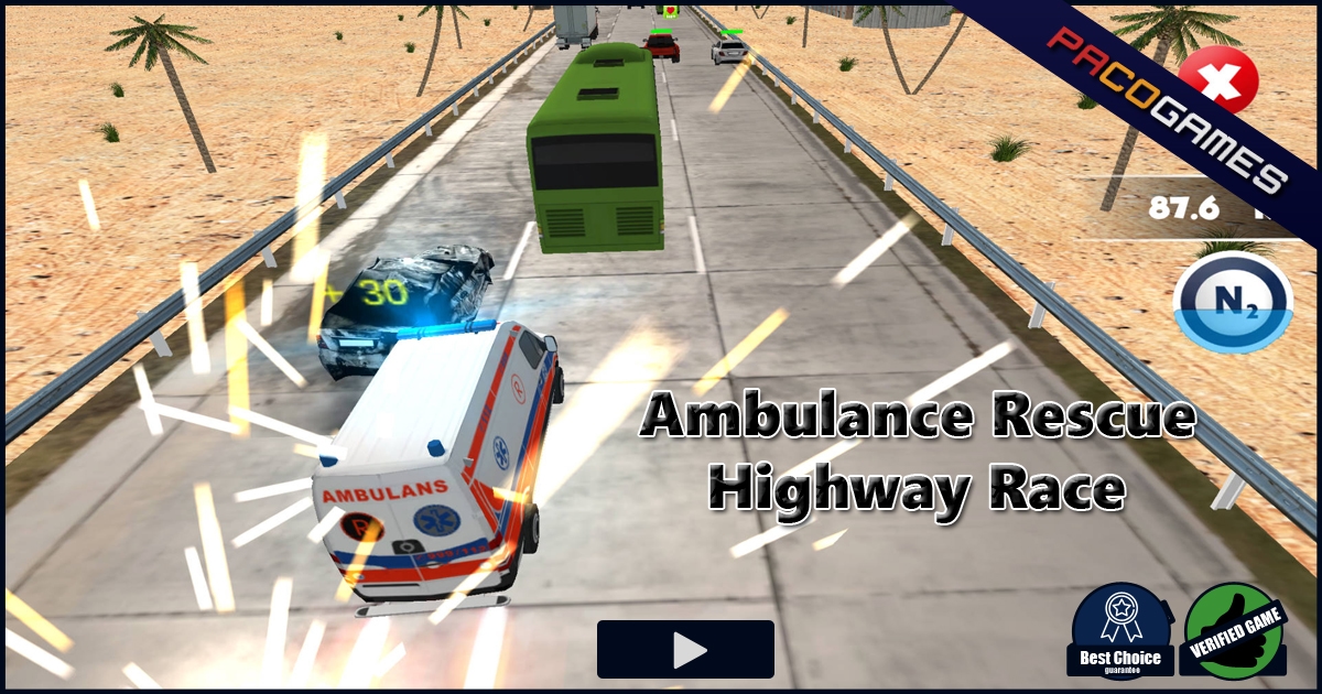 Ambulance Rescue Highway Race