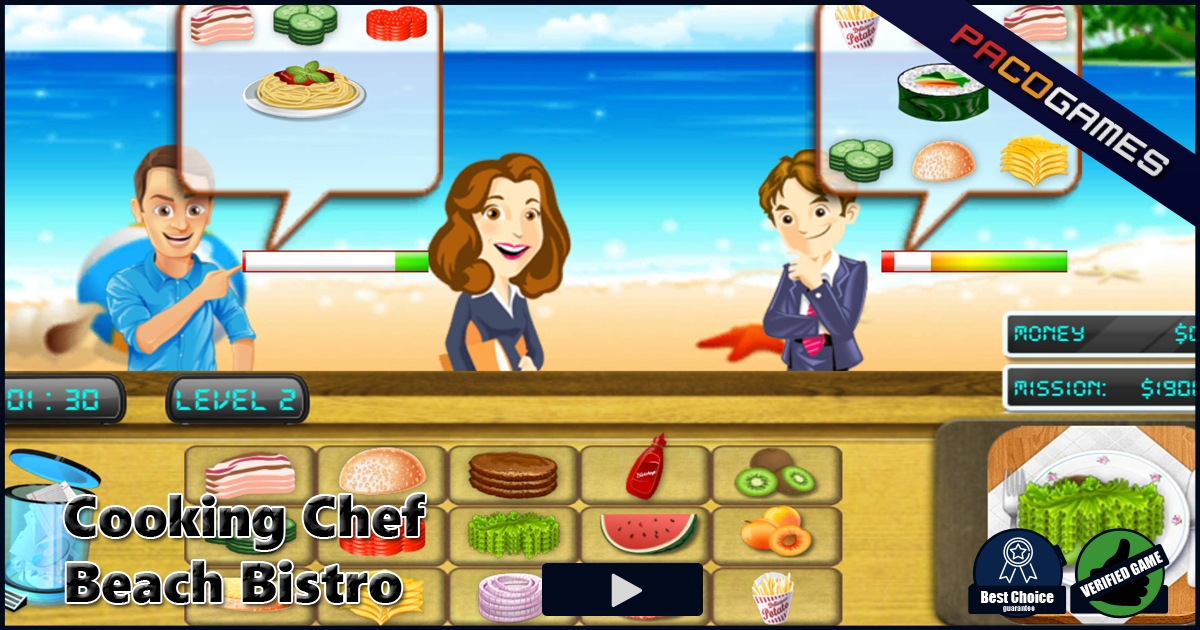 Cooking Chef Beach Bistro