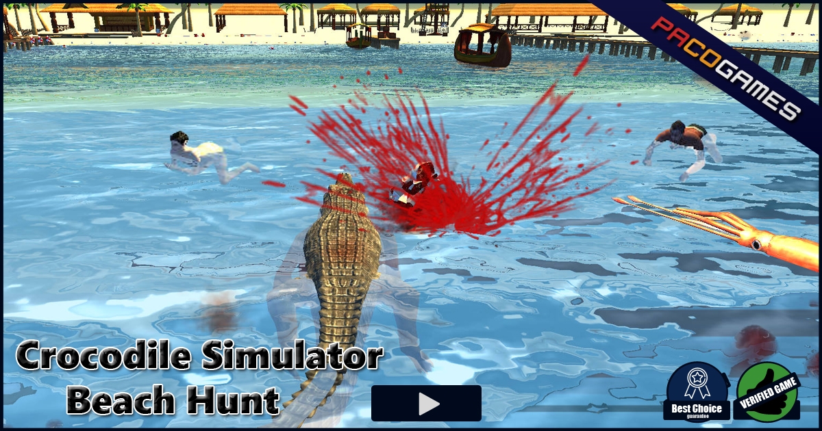 Crocodile Simulator Beach Hunt