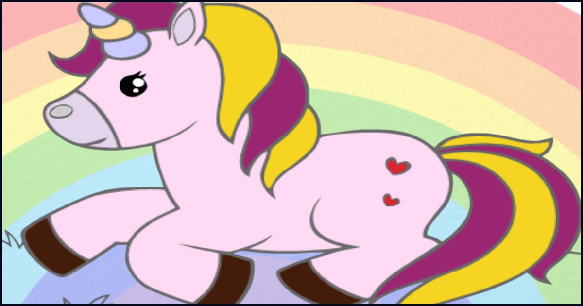 Fabulous Cute Unicorn Coloring Book